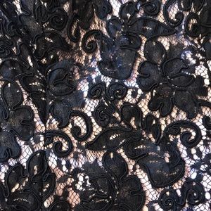 Black Gown with Pink Lining. Formal Wedding.